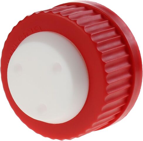 غطاء أمان Alwsci Red GL45 ، غطاء أمان زجاجة الطور المتنقل ، ثلاثة منافذ للأنابيب 1/16 ″ OD ، 1 PC/PK in Kuwait