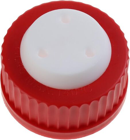 غطاء أمان Alwsci Red GL45 ، غطاء أمان زجاجة الطور المتنقل ، ثلاثة منافذ للأنابيب 1/16 ″ OD ، 1 PC/PK in Kuwait