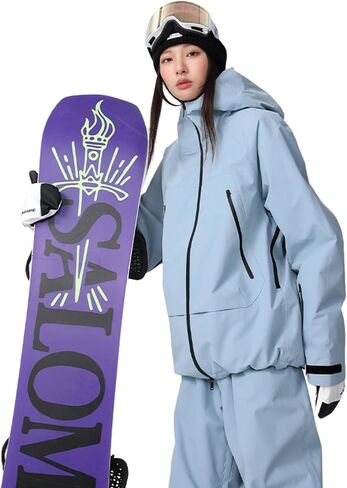 Insulated Snow Coat for Men Women Waterproof Hooded Snowboarding Jacket Outddoor Breathable Ski Jackets in Kuwait