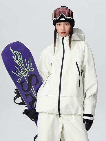 Insulated Snow Coat for Men Women Waterproof Hooded Snowboarding Jacket Outddoor Breathable Ski Jackets in Kuwait