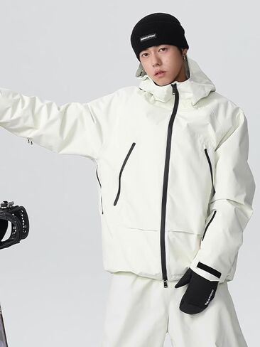 Insulated Snow Coat for Men Women Waterproof Hooded Snowboarding Jacket Outddoor Breathable Ski Jackets in Kuwait