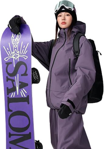 Insulated Snow Coat for Men Women Waterproof Hooded Snowboarding Jacket Outddoor Breathable Ski Jackets in Kuwait