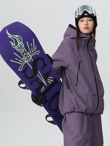 Insulated Snow Coat for Men Women Waterproof Hooded Snowboarding Jacket Outddoor Breathable Ski Jackets in Kuwait