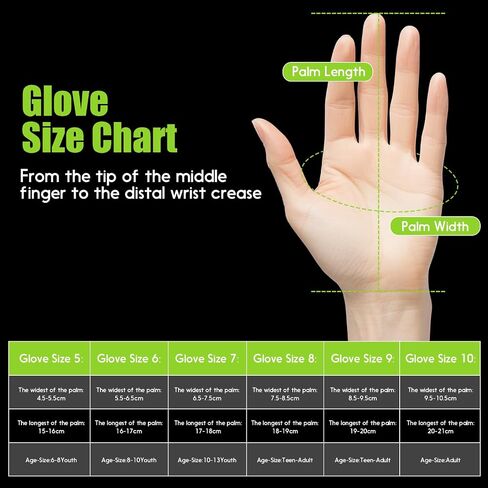 Soccer Goalkeeper Gloves with Finger Protection to Prevent Injuries, Strong Grip for Tough Tackles, Breathable Goal Keeper Gloves for for Kids, Youth and Adult in Saudi Arabia