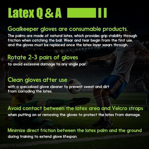 Soccer Goalkeeper Gloves with Finger Protection to Prevent Injuries, Strong Grip for Tough Tackles, Breathable Goal Keeper Gloves for for Kids, Youth and Adult in Saudi Arabia