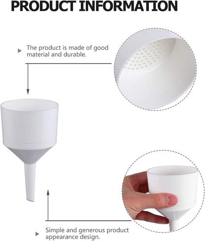 ABOOFAN Plastic Buchner Funnel Laboratory Filtration Funnel for Chemical and Pharmaceutical Use Practical Suction Tool for Easy Liquid Transfer and Convenient in Saudi Arabia