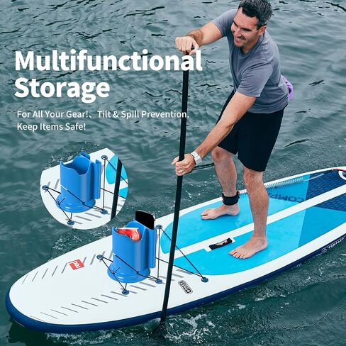 حامل كأس Paddle Board-حامل مشروب قوارب الكاياك لـ SUP ، وملحقات لوح التجديف ، وحامل كوب مرن غير معزوب مع تصميم مضاد للانزلاق ، و TPE الشاق ، والكاياك آند مجداف. in Kuwait