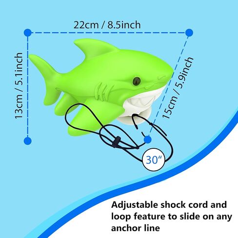 Shark-Shaped Floating Anchor Marker Buoy High-Visibility & Durable PVC Anchor Float for Kayaks, Boats & Jet Skis – Lightweight & Easy to Use Prevents Anchor Accidents in Shallow Water in Saudi Arabia