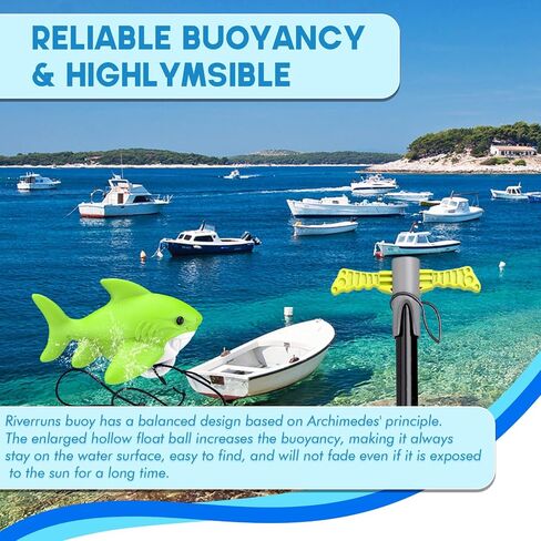 Shark-Shaped Floating Anchor Marker Buoy High-Visibility & Durable PVC Anchor Float for Kayaks, Boats & Jet Skis – Lightweight & Easy to Use Prevents Anchor Accidents in Shallow Water in Saudi Arabia