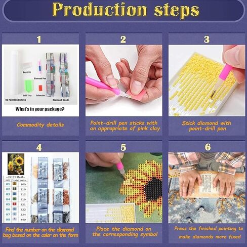 5D Diamond Art Kits for Adults,Young Grandma Friends Special Shape Diamond Painting Kits for Beginners, DIY Crystal Diamond Dots Gem Art Craft for Home Decor 11.8x11.8 Inch in Kuwait