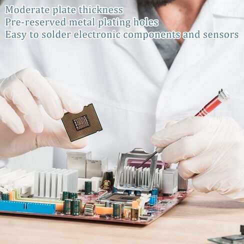 10 PCS 70mm x 90mm PCB Board Prototype Kit, Universal Printed Circuit Board, Copper Stripboards Prototype Perfboard for Electronic Experiment and DIY Soldering Electronic Projects in Saudi Arabia