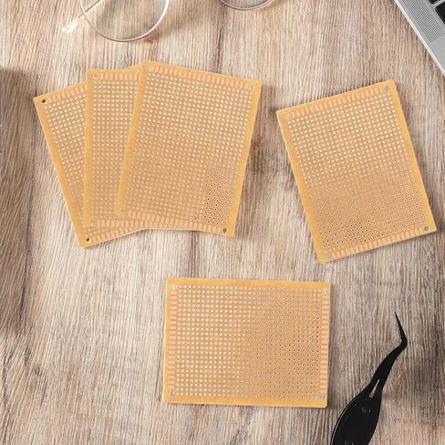 10 PCS 70mm x 90mm PCB Board Prototype Kit, Universal Printed Circuit Board, Copper Stripboards Prototype Perfboard for Electronic Experiment and DIY Soldering Electronic Projects in Saudi Arabia