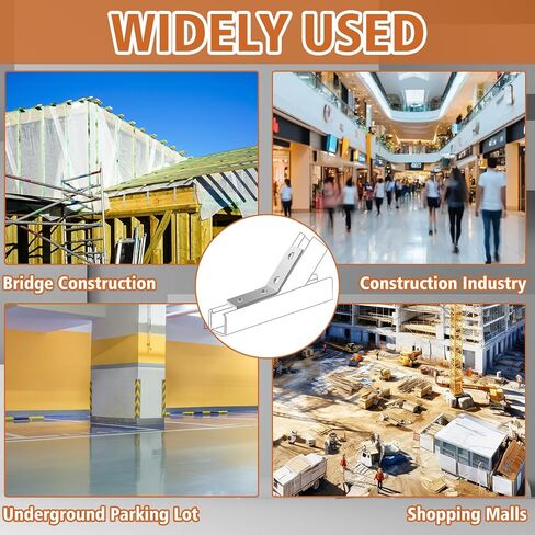 8 Pcs 45 Degree Angle Bracket Fitting for 1-5/8 Strut Channel 4 Hole Corner Brace Framing Connector Galvanized Steel in Saudi Arabia