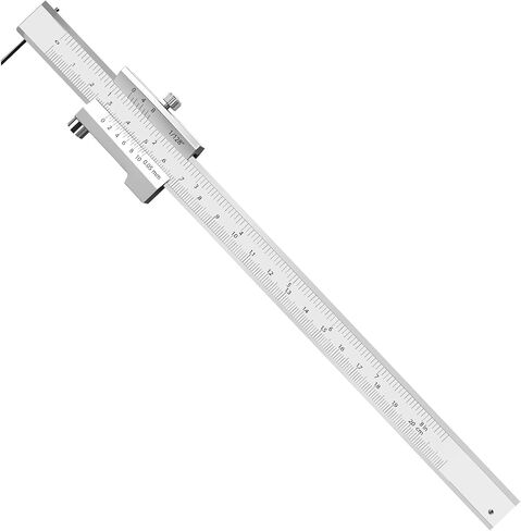 8 inch Metal Scriber Caliper, Accuracy of 0.05 mm Dual Scale Parallel Crossed Caliper Scribing Iron,Steel,Wood, Marking Gauge with 2 Carbide Scriber/Needle Metal Scribe Tool in Saudi Arabia