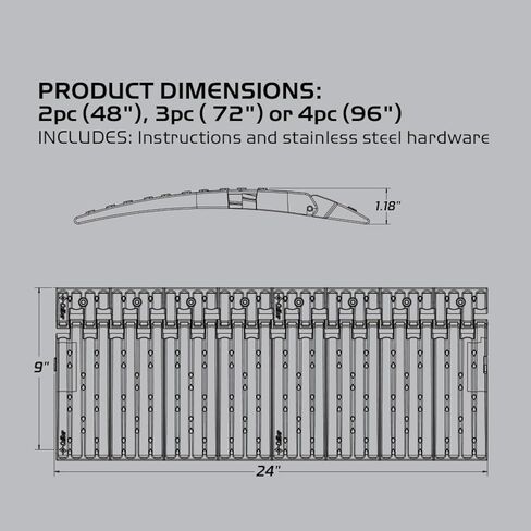 Polaris 2884380 Caliber Edge Glide 2.0 (2 pcs 48 in.) منحدر مقطورة الثلج in Saudi Arabia