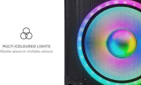 Ion Total PA Premier 500-Watt Party Speaker-صوت قوي ومشرق مع المؤثرات البصرية LED والميكروفون (متجدد) in Kuwait