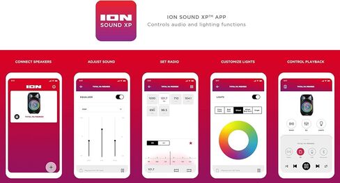 Ion Total PA Premier 500-Watt Party Speaker-صوت قوي ومشرق مع المؤثرات البصرية LED والميكروفون (متجدد) in Kuwait