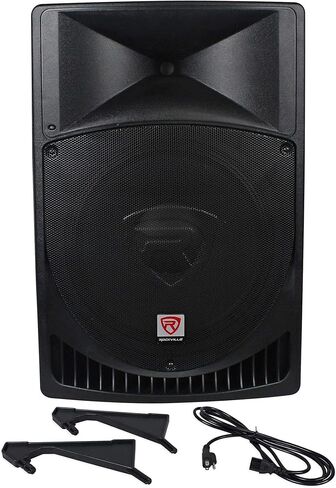 Rockville Pair RPG15 15 "2000W مكبرات الصوت PA/DJ + 2 تقف + 2 كابلات + حقيبة in Saudi Arabia
