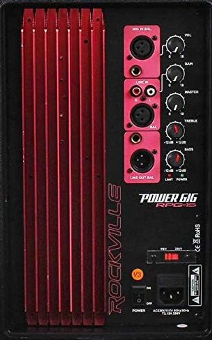 Rockville Pair RPG15 15 "2000W مكبرات الصوت PA/DJ + 2 تقف + 2 كابلات + حقيبة in Saudi Arabia