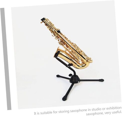 Folding Alto Saxophone Stand with Soft Sponge Cushion Durable Saxophone Holder Bracket for Home Music Rooms and Performance Display Scratch Resistant Rack for Reliable Instrument in Saudi Arabia