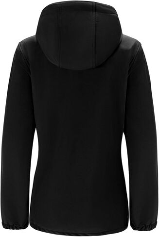 FARVALUE WOMENS خفيفة الوزن سترة ناعمة سترة مقنعين معطف مقاوم للرياح معطف المشي لمسافات طويلة معزولة المشي لمسافات طويلة in Kuwait