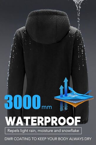 FARVALUE WOMENS خفيفة الوزن سترة ناعمة سترة مقنعين معطف مقاوم للرياح معطف المشي لمسافات طويلة معزولة المشي لمسافات طويلة in Kuwait