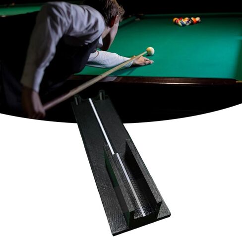 Billiards Stroke Trainer Billiards Training Tool Aiming Practice Billiard Stroke Exerciser for Snooker Billiard Basic Skills, Black in Saudi Arabia