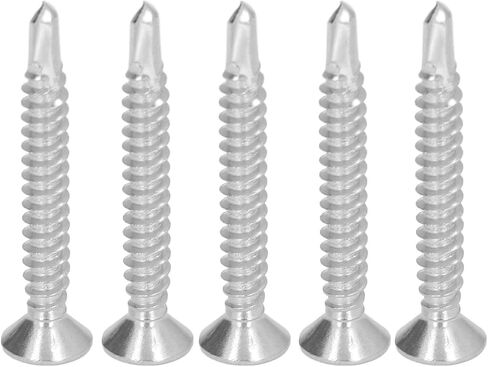 Stainless Steel Countersunk Drill Screws 100PCS, Cross Screw Assortment, 38mm Standard Length for Various Applications (M4.2-18) in Saudi Arabia
