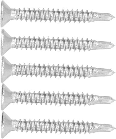 Stainless Steel Countersunk Drill Screws 100PCS, Cross Screw Assortment, 38mm Standard Length for Various Applications (M4.2-18) in Saudi Arabia