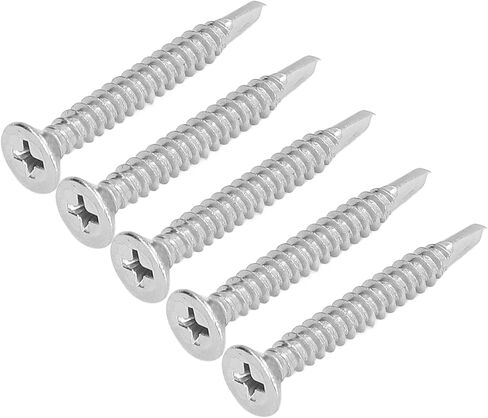 Stainless Steel Countersunk Drill Screws 100PCS, Cross Screw Assortment, 38mm Standard Length for Various Applications (M4.2-18) in Saudi Arabia