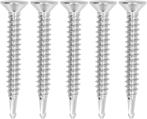 Stainless Steel Countersunk Drill Screws 100PCS, Cross Screw Assortment, 38mm Standard Length for Various Applications (M4.2-18) in Saudi Arabia