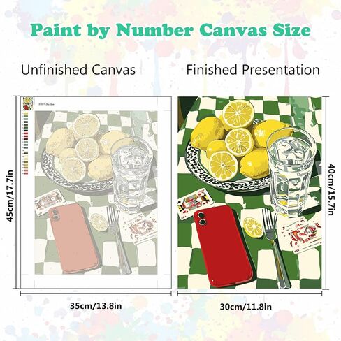 Meiyuda Landscape Paint by Numbers Att ، Paint Forest Mountain بأرقام للمبتدئين البالغين ، DIY House Acrylic Ail Painf in Saudi Arabia