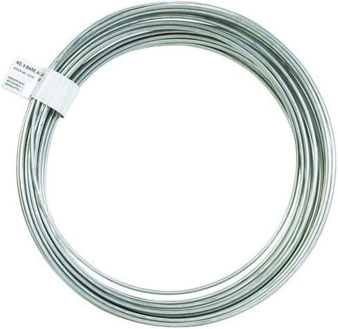 Hillman 123150 Aluminium Guy Wire #9-50 '، بدون حجم ، فضة in Saudi Arabia