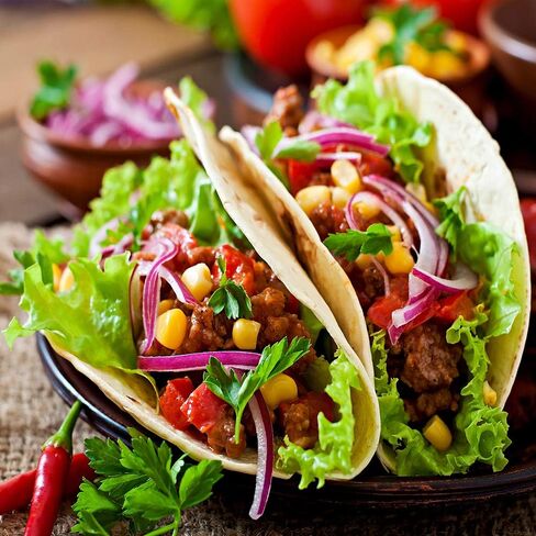 SOKKIA Tortilla Warmer Taco 12 Inch Insulated Cloth Pouch - Microwave Use Fabric Bag to Keep Food Warm and Fresh (Hot Red Chili Pepper Carnival White) in Kuwait