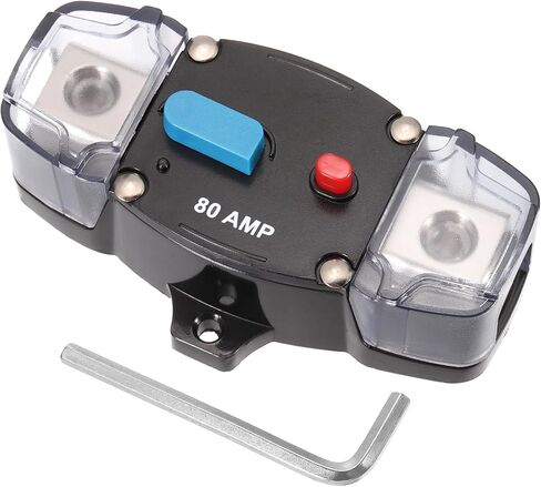 Dmiotech 1 مجموعة 12-48V 250A قاطع الدائرة ، يدويًا مفتاح حماية الحمل الزائد مع سداسي وجع ميني الكسور الكهربائية حامل الصمامات للقوارب RV CAR in Saudi Arabia
