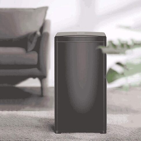 13 Gallon Stainless Steel Automatic Trash Can Large Metal Indoor Trash Can with Lid, Powered by Batteries (not Included)(D) in Saudi Arabia