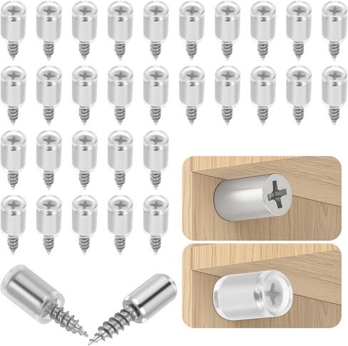 giantree 20 pcs مسامير التنصت على الذات ، الرفوف تدعم دبابيس مع الأكمام غير المنقولة ، خزانة الرف الخزانة برغي الحفر ذاتي الحفر ، البراغي الذاتية من قطعة واحدة لدعم خزانة الأثاث الزجاجي in Saudi Arabia