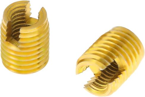 Brass Bushing Bushings and Inserts 10pcs M8 X M5 Self Tapping Threaded Insert 302 Slotted Type Screw Bushing for Thread Repair in Saudi Arabia