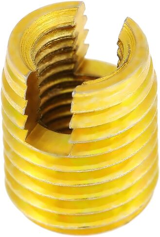 Brass Bushing Bushings and Inserts 10pcs M8 X M5 Self Tapping Threaded Insert 302 Slotted Type Screw Bushing for Thread Repair in Saudi Arabia