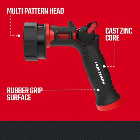 Craftsman Heavy-Duty 3 Way Adjustable Garden Hose Nozzle w/Rear Trigger CMXMWBB16640 in Saudi Arabia
