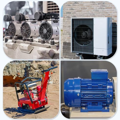 UXCELL 2PCS M6 × 18 ملم حوامل مطاطية ، 20 × 20 مم أسطواني مضاد للاهتزاز ترصيع in Kuwait