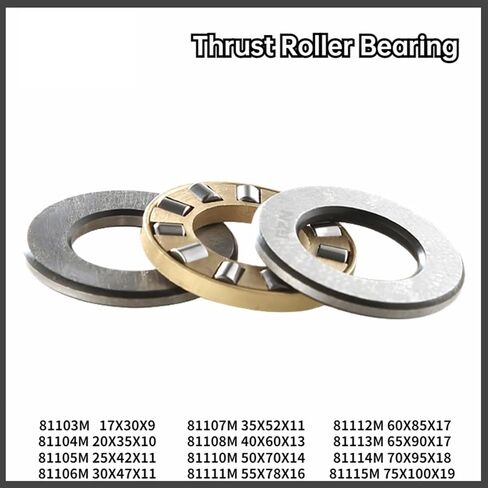 1PCS Cylindrical Roller Thrust Bearing Copper Cage 9101H 81101M 81102M 81103M 9104H 81104M 9105H 81106M 81107M(81104M 20X35X10) in Kuwait