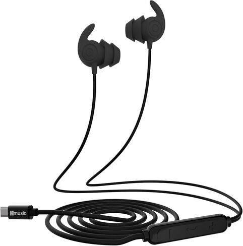 Hmusic Sleep Earbuds,USB C Wired Sleep Headphones for Side Sleepers,30dB Noise Isolate Sleepbuds w/Mic,2g Lightweight Siclicone Soft Earplug,Flat Thin Bed Earphones for Relax,Focus,Travel,Yoga(Pink) in Kuwait