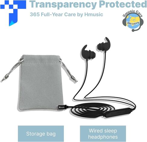 Hmusic Sleep Earbuds,USB C Wired Sleep Headphones for Side Sleepers,30dB Noise Isolate Sleepbuds w/Mic,2g Lightweight Siclicone Soft Earplug,Flat Thin Bed Earphones for Relax,Focus,Travel,Yoga(Pink) in Kuwait