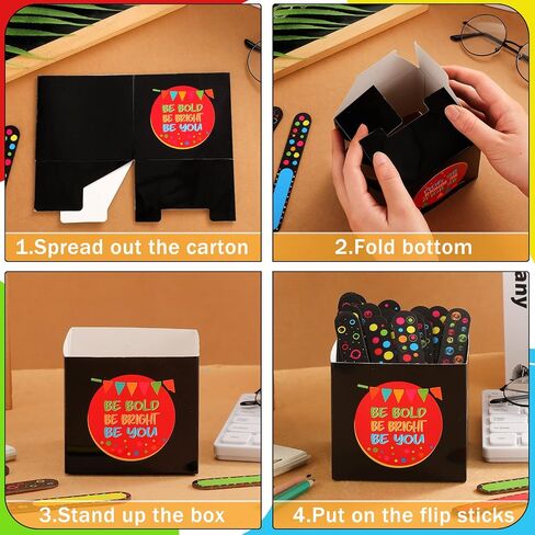 Outus 101 Pcs Pencils Name Flip Sticks Classss يجب أن يحتذى in Saudi Arabia