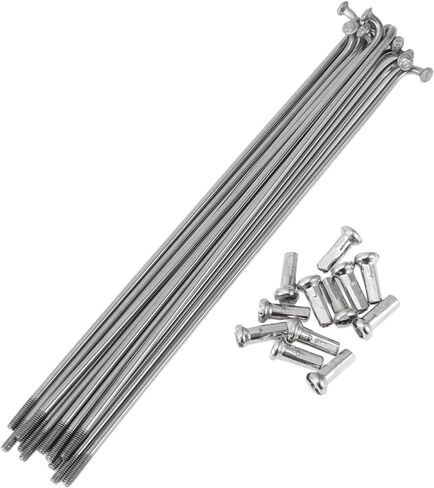 12 Set 14G Bicycle Spokes 127mm Bike Wheel Spokes 304 Stainless Steel Silver Tone in Saudi Arabia