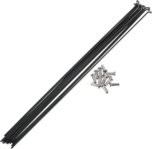 متحدث الدراجات 14G 291mm ملم بطول دراجة العجلة 304 الفولاذ المقاوم للصدأ الأسود 1 مجموعة in Saudi Arabia