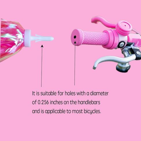 Children's Bicycle Bell - 1 Bicycle Bell with a Pearl Butterfly and 2 Handlebar Streamers for Scooter Tassels, Ideal for Kids' Bicycle Accessories. in Saudi Arabia