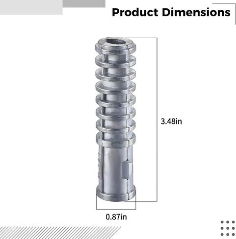 Zinc Alloy Shield Anchors for Wood, 5/8 Concrete Expansion Bolts, Galvanized, Cylindrical Design, Strong, 30-Pack in Saudi Arabia