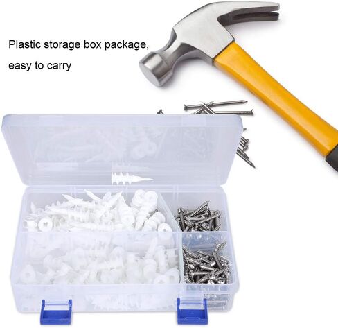 240pcs Expansion Anchors Nylon 304 Stainless Steel Screw Set Convenient Durable Practical Outdoor Construction in Saudi Arabia